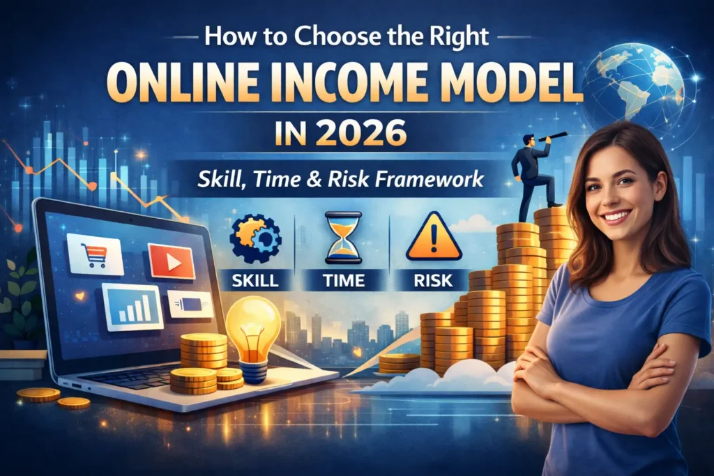 how to choose the right online income model in 2026 skill time risk framework