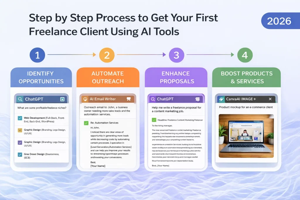 how to get your first ai freelance client
