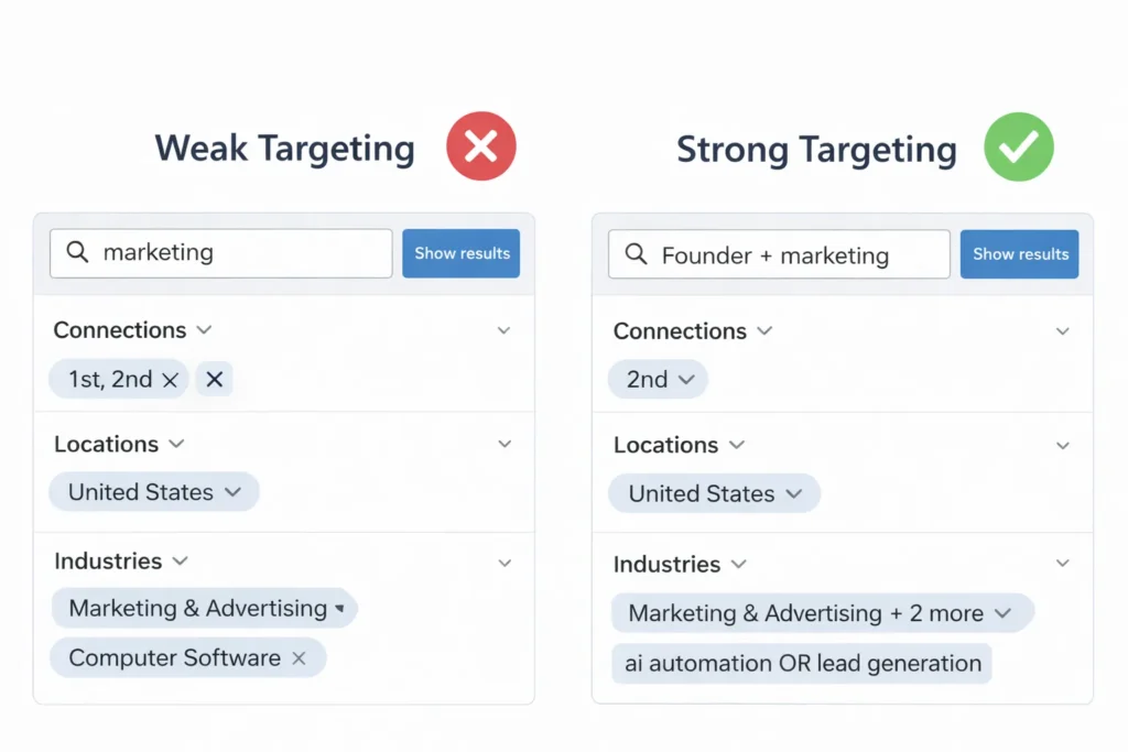 AI freelance clients on LinkedIn strategy example