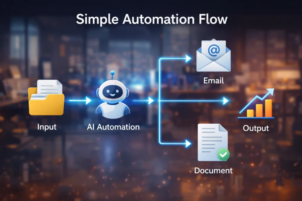 AI automation workflow for business